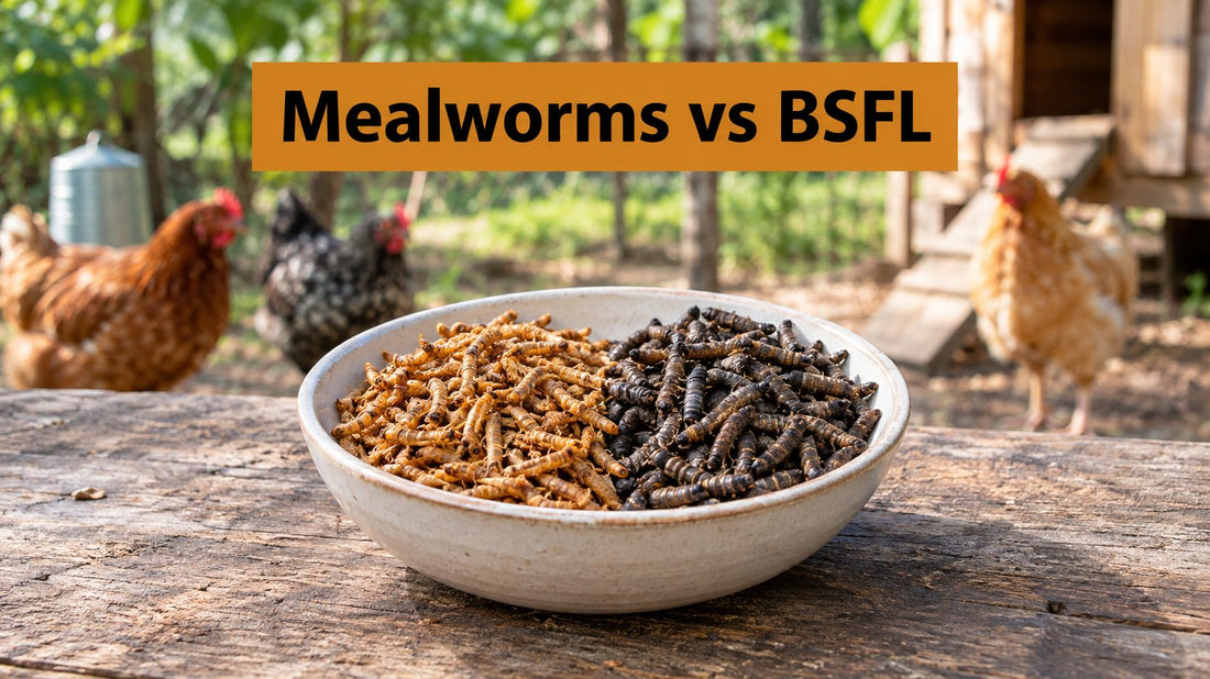 Best Mealworms for Chickens: Buyer Guide & BSFL Comparison