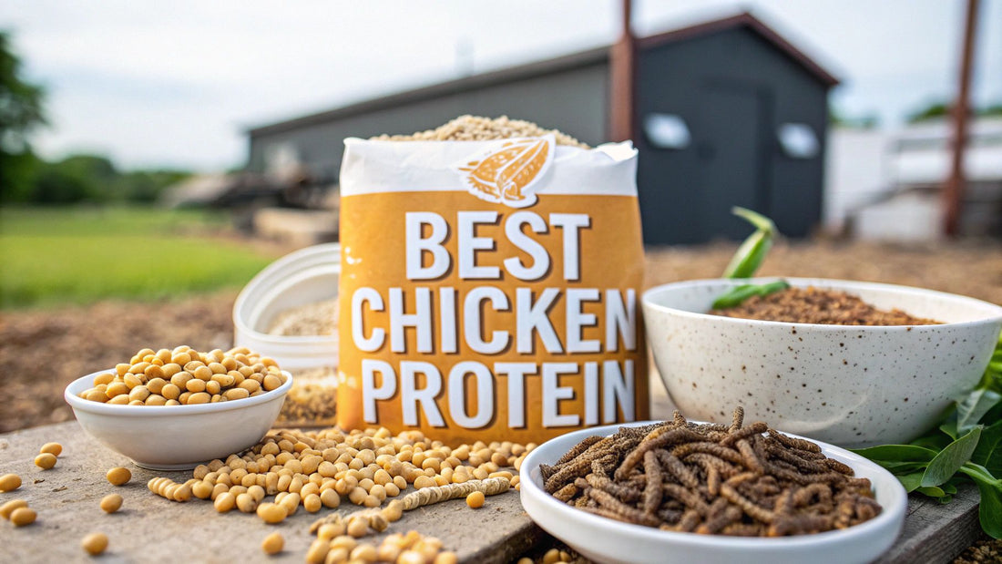 best source of protein for chickens: feeds, insects, and natural options