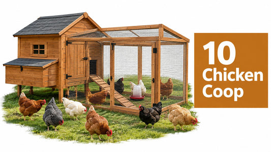 How to Build a Chicken Coop with Run for 10 Chickens