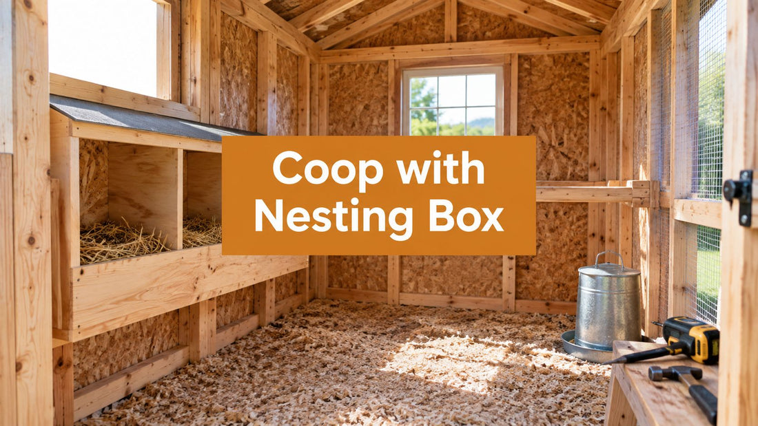 Building a Coop with Nesting Box the Right Way