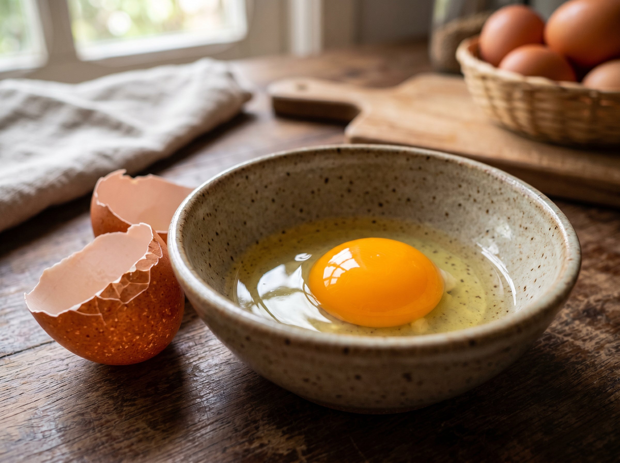 <p>Richer Egg Yolks</p>